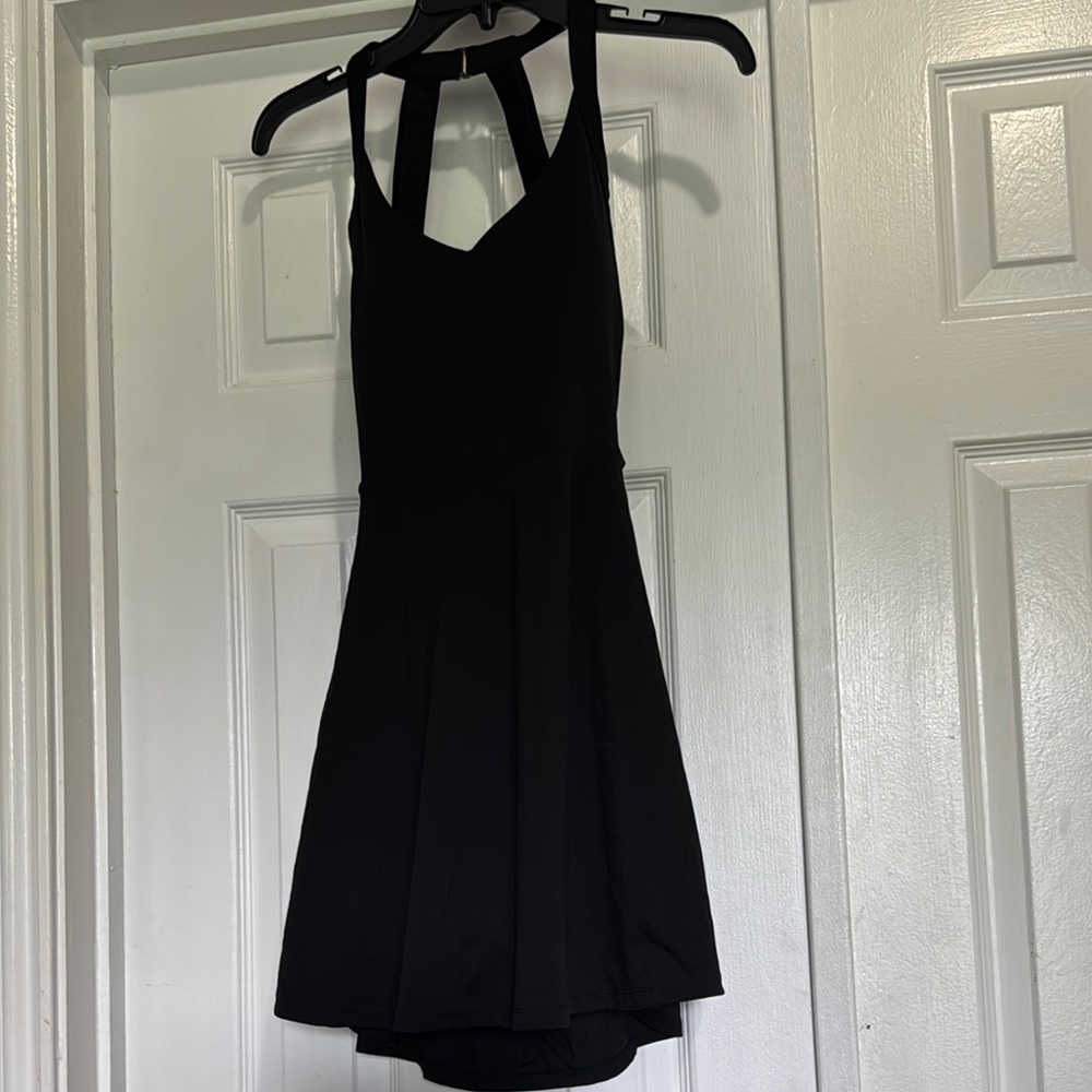 Tennis Black Sleeveless Dress